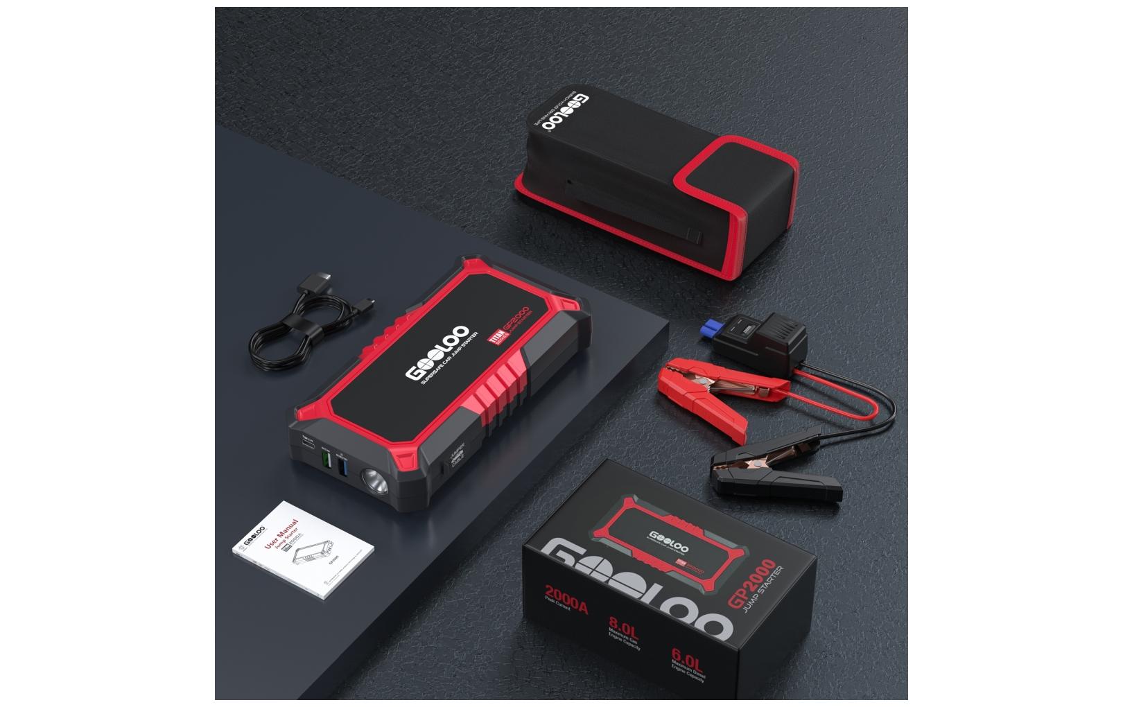 Gooloo Starterbatterie GP2000 12 V, 2000A