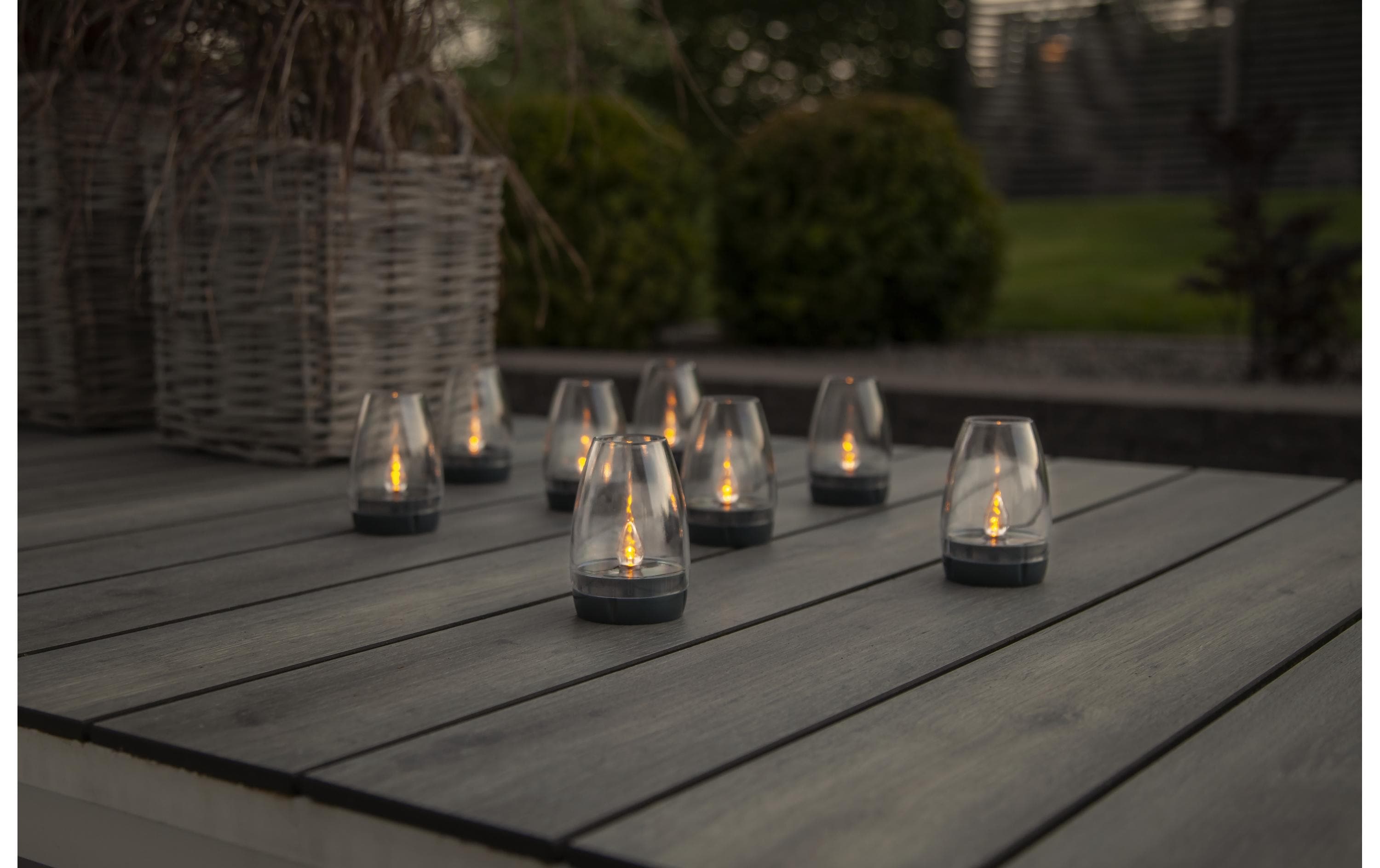 Star Trading Gartenlicht Solardekoration Tropea, Grau