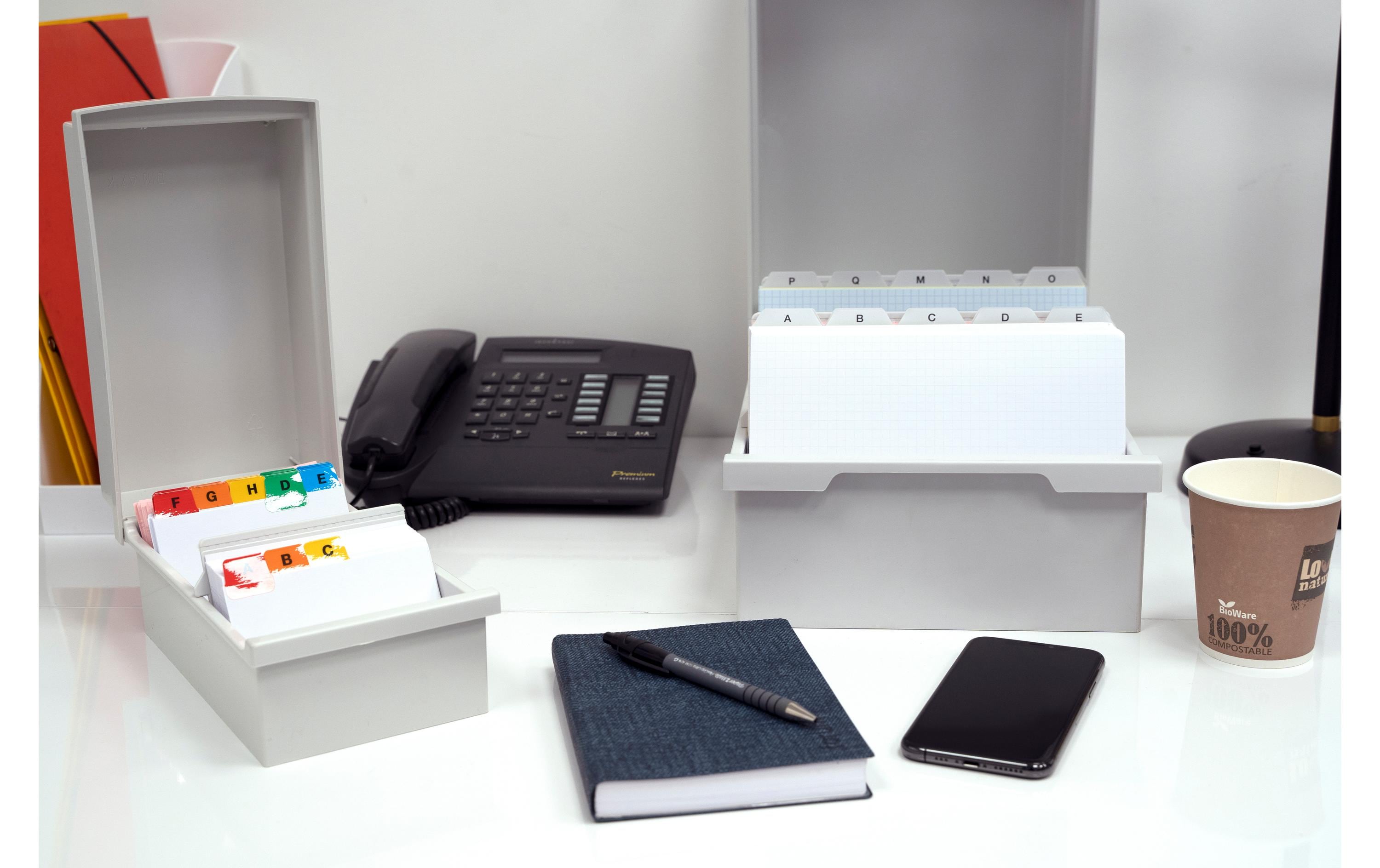 Exacompta Karteibox A7, Grau