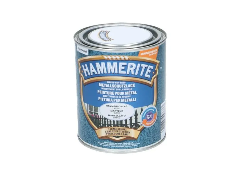 Hammerite Metall-Schutzlack HS Weiss, 750 ml Hammerite Metall-Schutzlack HS Weiss, 750 ml