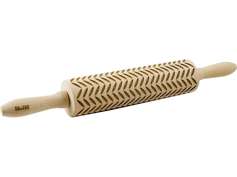 Ibili Wallholz mit Blätter Deko 39.5 x 5 cm, Braun Ibili Wallholz mit Blätter Deko 39.5 x 5 cm, Braun