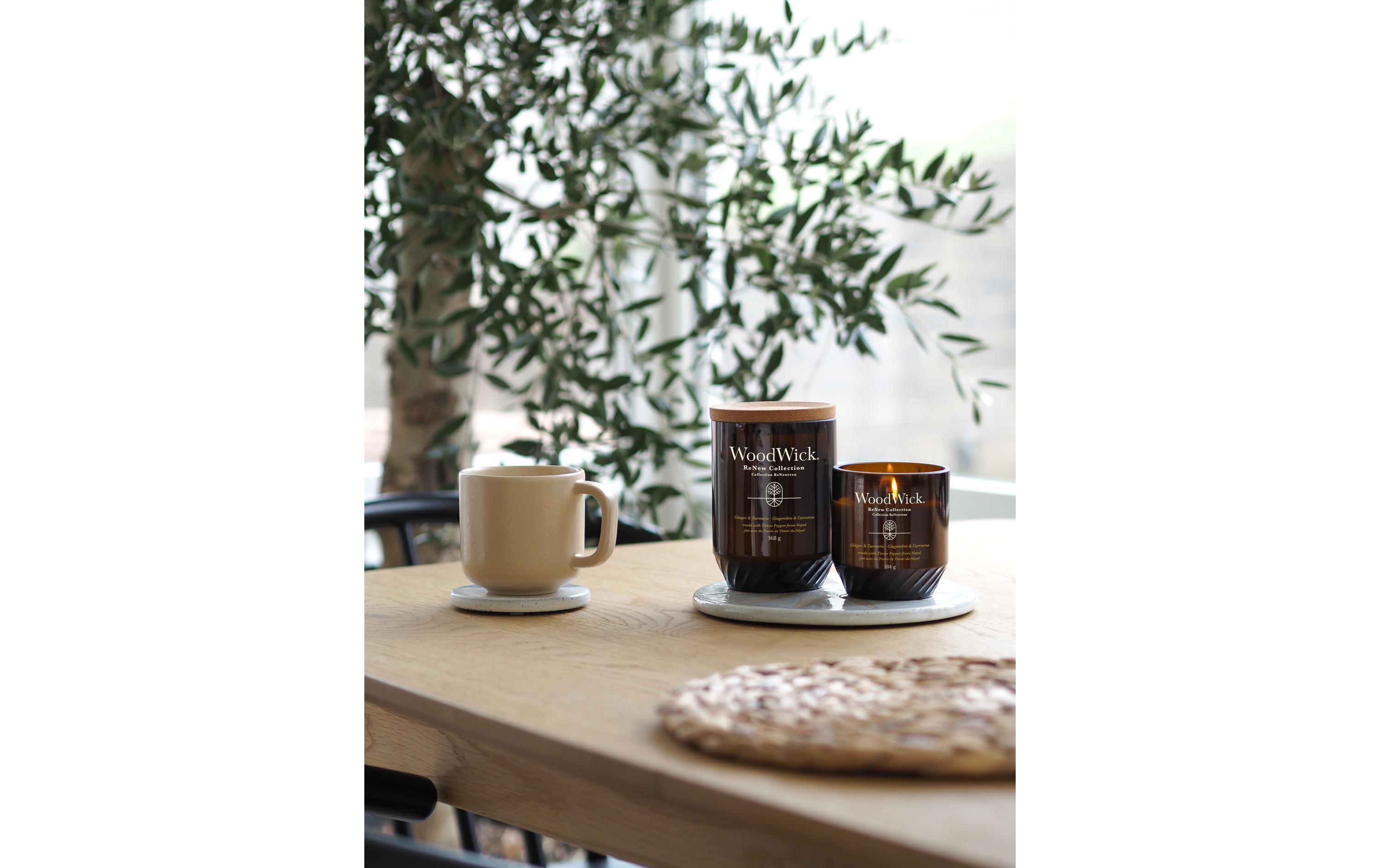 Woodwick Duftkerze Ginger & Tumeric ReNew Medium Jar