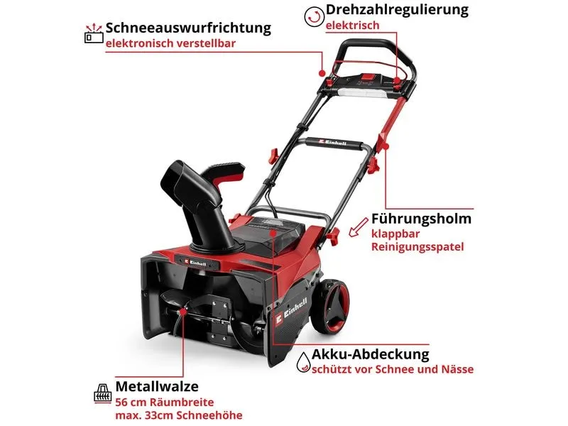Einhell Akku-Schneefräse GP-ST 36/53 Li E BL-Solo