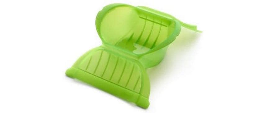 Lékué Mikrowellen-Dampfgarer Tief Grün