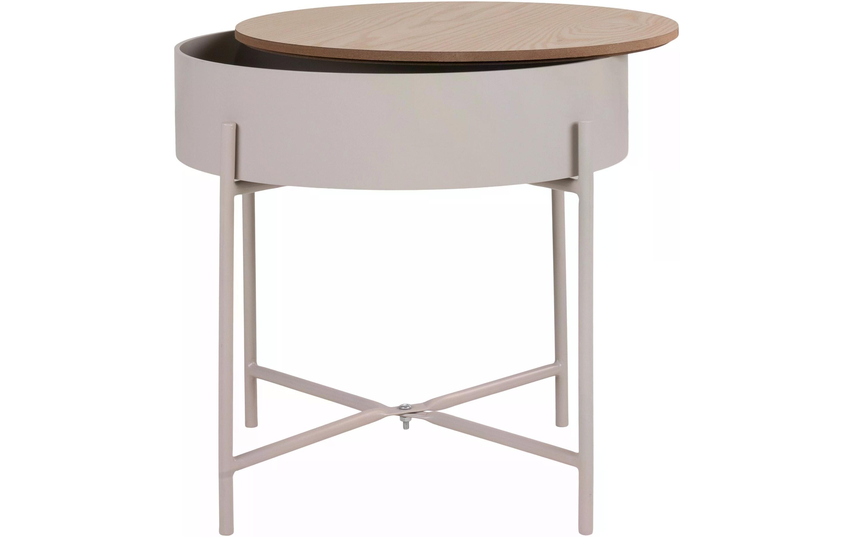 House Nordic Beistelltisch Sisco Beige/Hellgrau