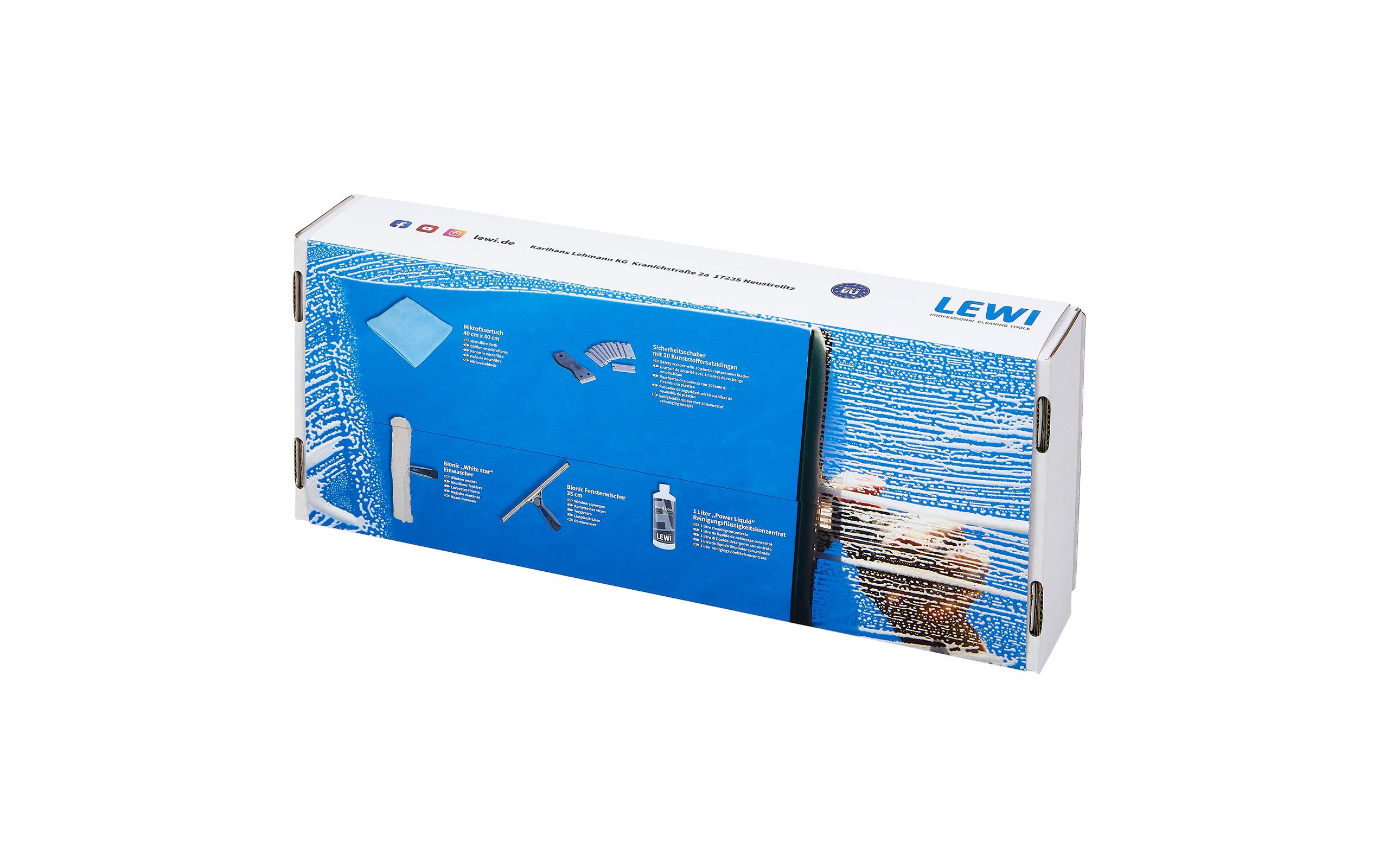 Edi Baur LEWI Fensterreinigungsset 2 Mehrfarbig