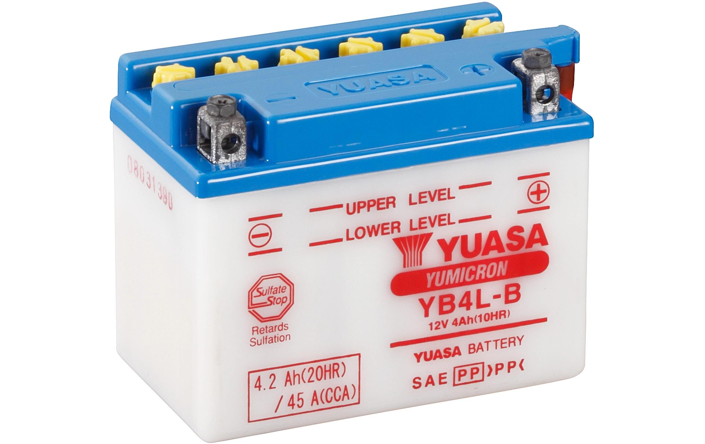 YUASA Motorradbatterie Yumicron 12V/4.2Ah/45A
