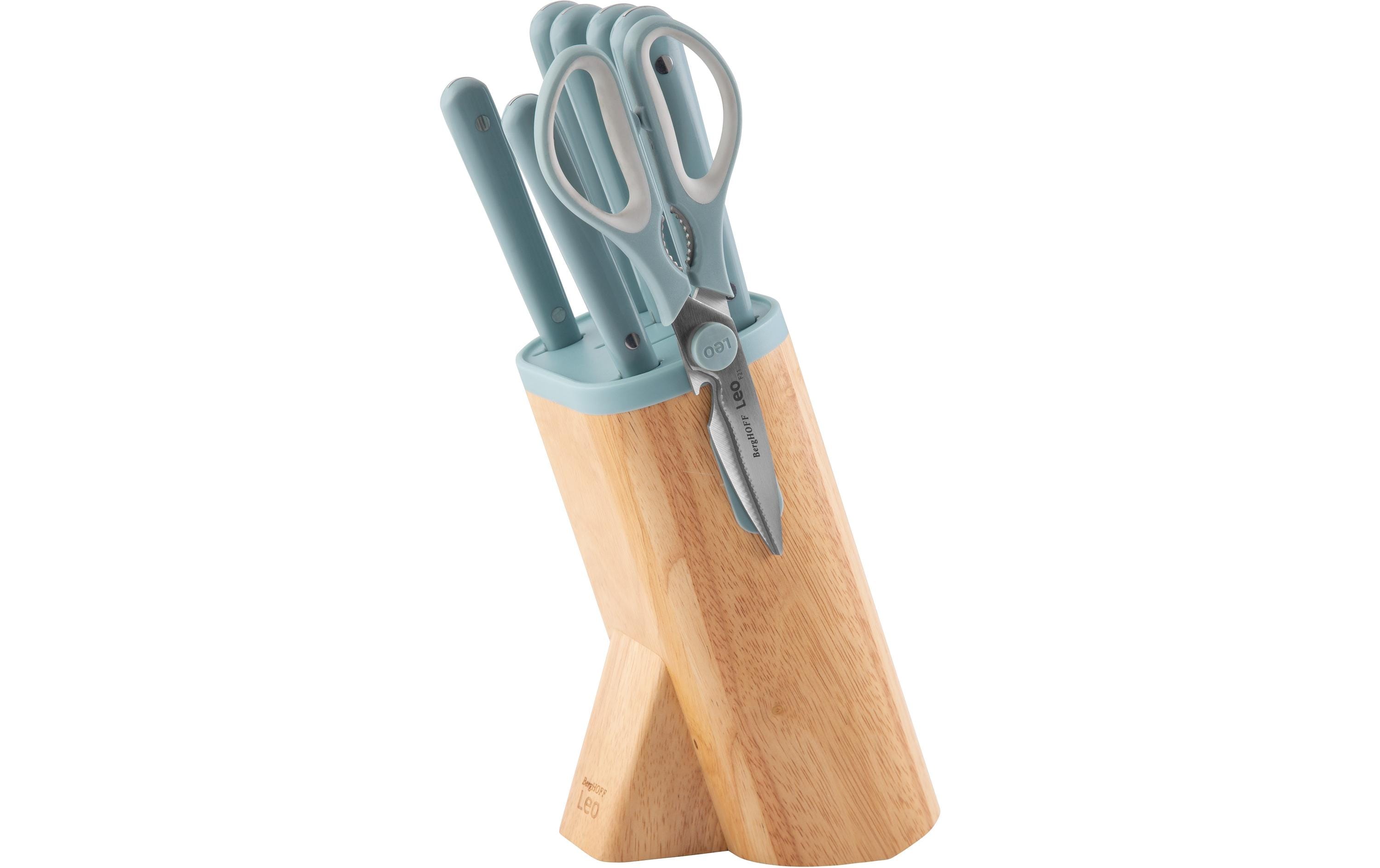 BergHOFF Messerblock-Set mit Messer Leo Slate 7-teilig, Grün