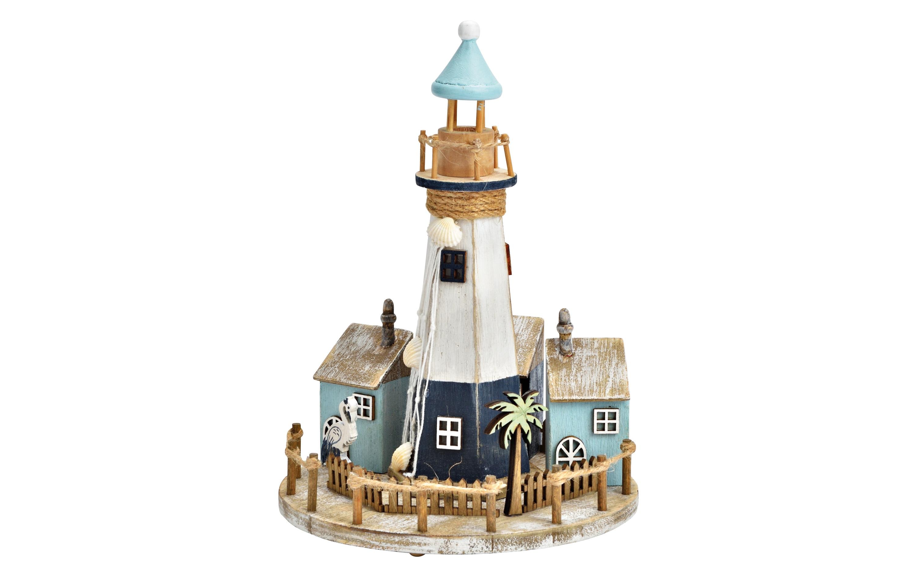 G. Wurm Aufsteller Leuchtturm 16 x 22 x 16 cm