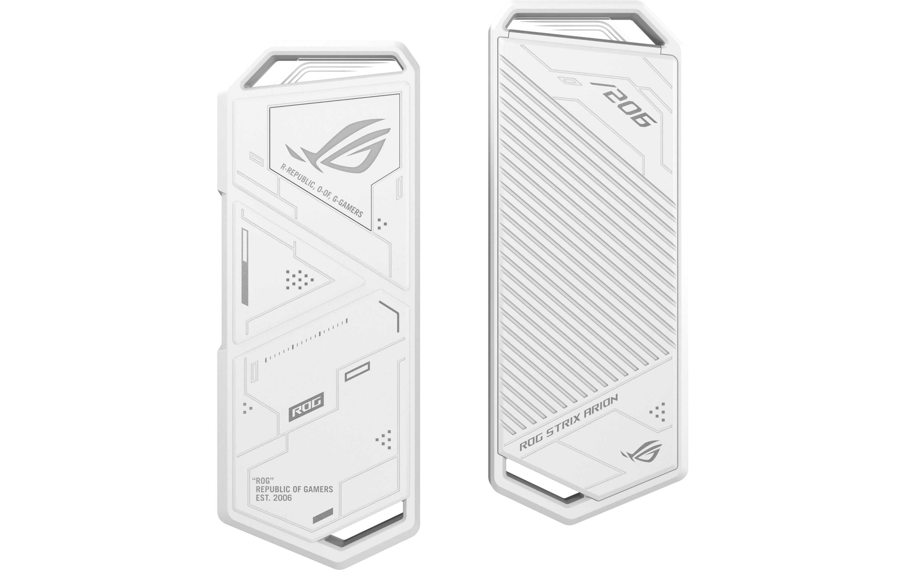 ASUS Externes Gehäuse ROG Strix Arion White Edition M.2