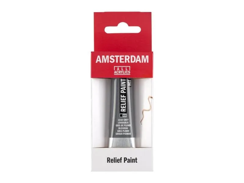 Amsterdam Acrylfarbe Reliefpaint 736 Bleigrau deckend, 20 ml Amsterdam Acrylfarbe Reliefpaint 736 Bleigrau deckend, 20 ml