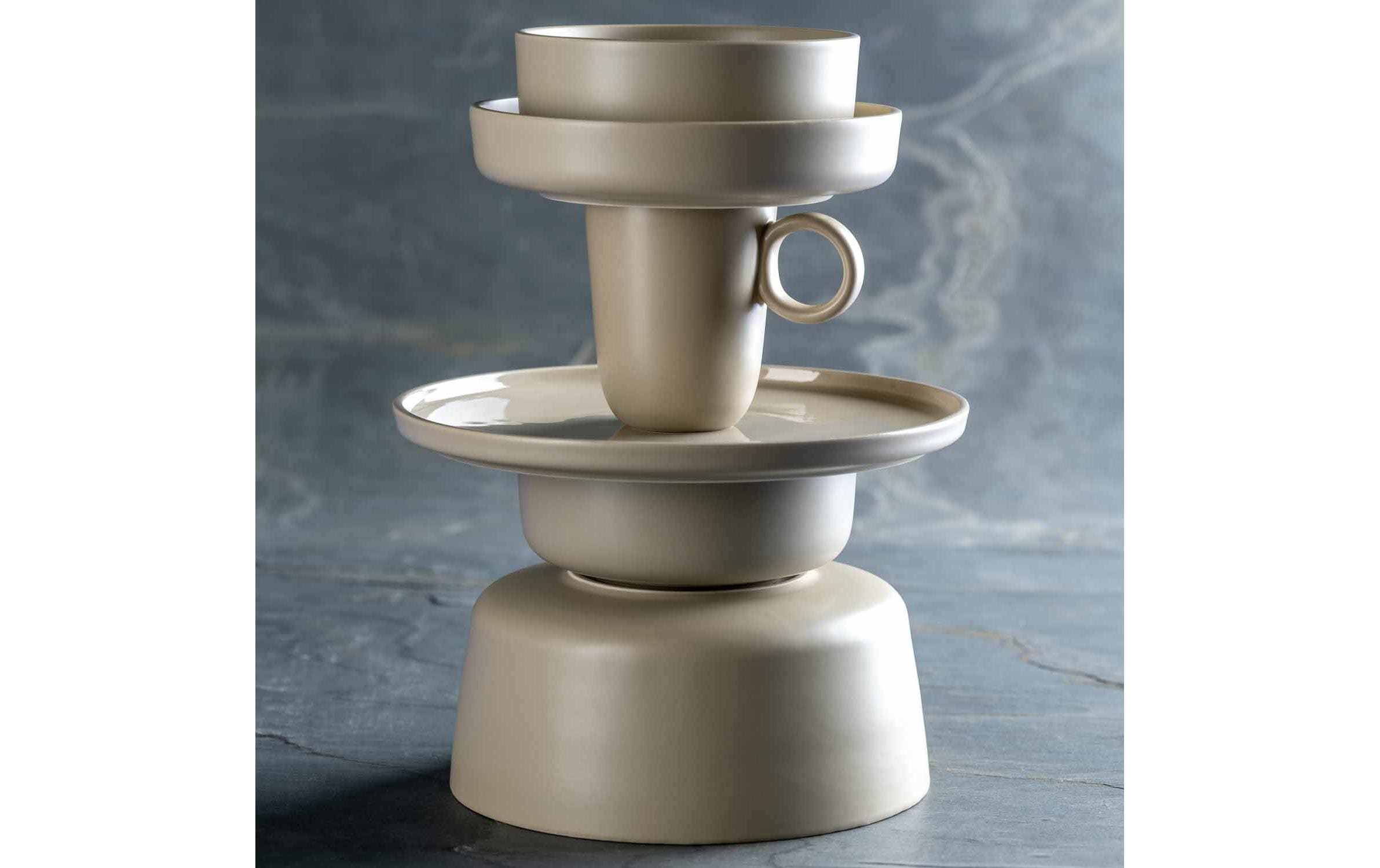 Leonardo Schale Roma 2 Stück, Beige