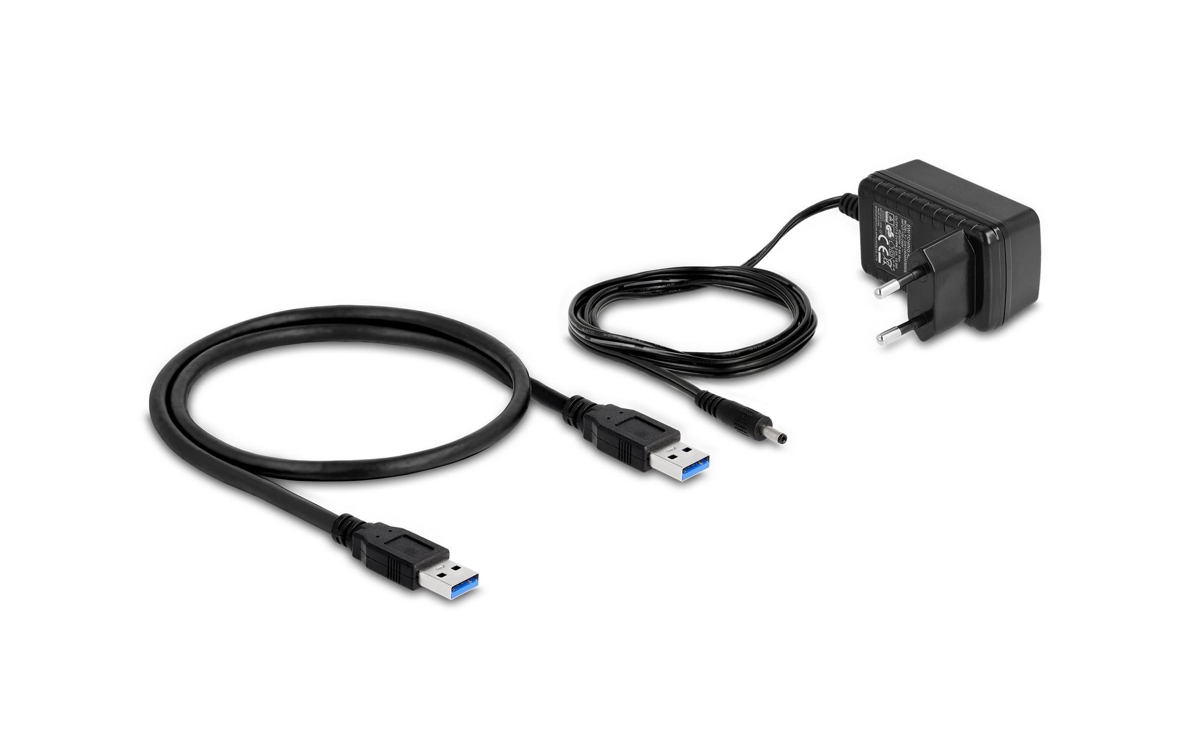 Delock USB-Hub 64182 USB 10 Gbps - 4x USB-A / 1x Schnellladeport