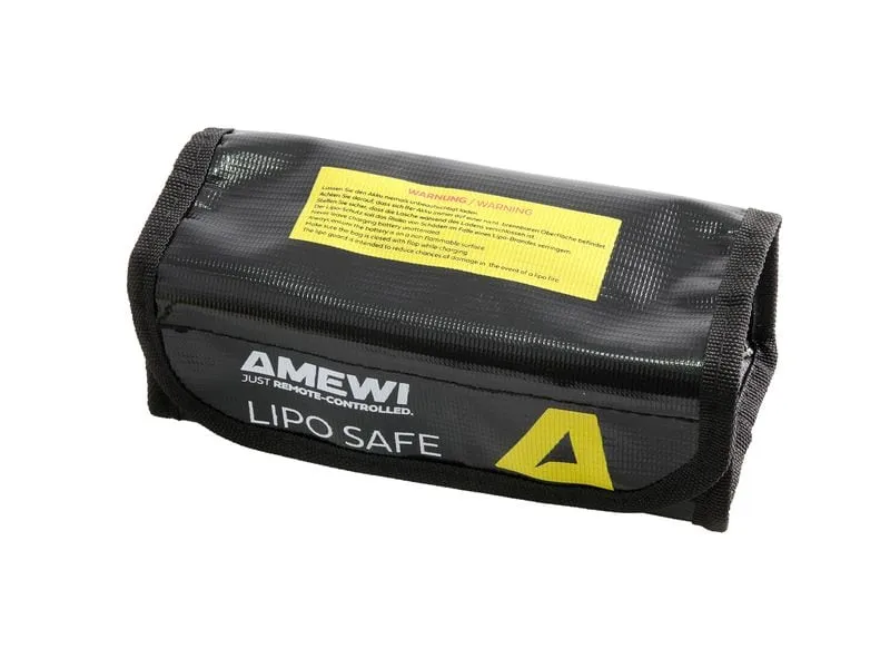 Amewi Brandschutztasche Lithium Akku-Packs 185 x 80 x 60 mm schwarz