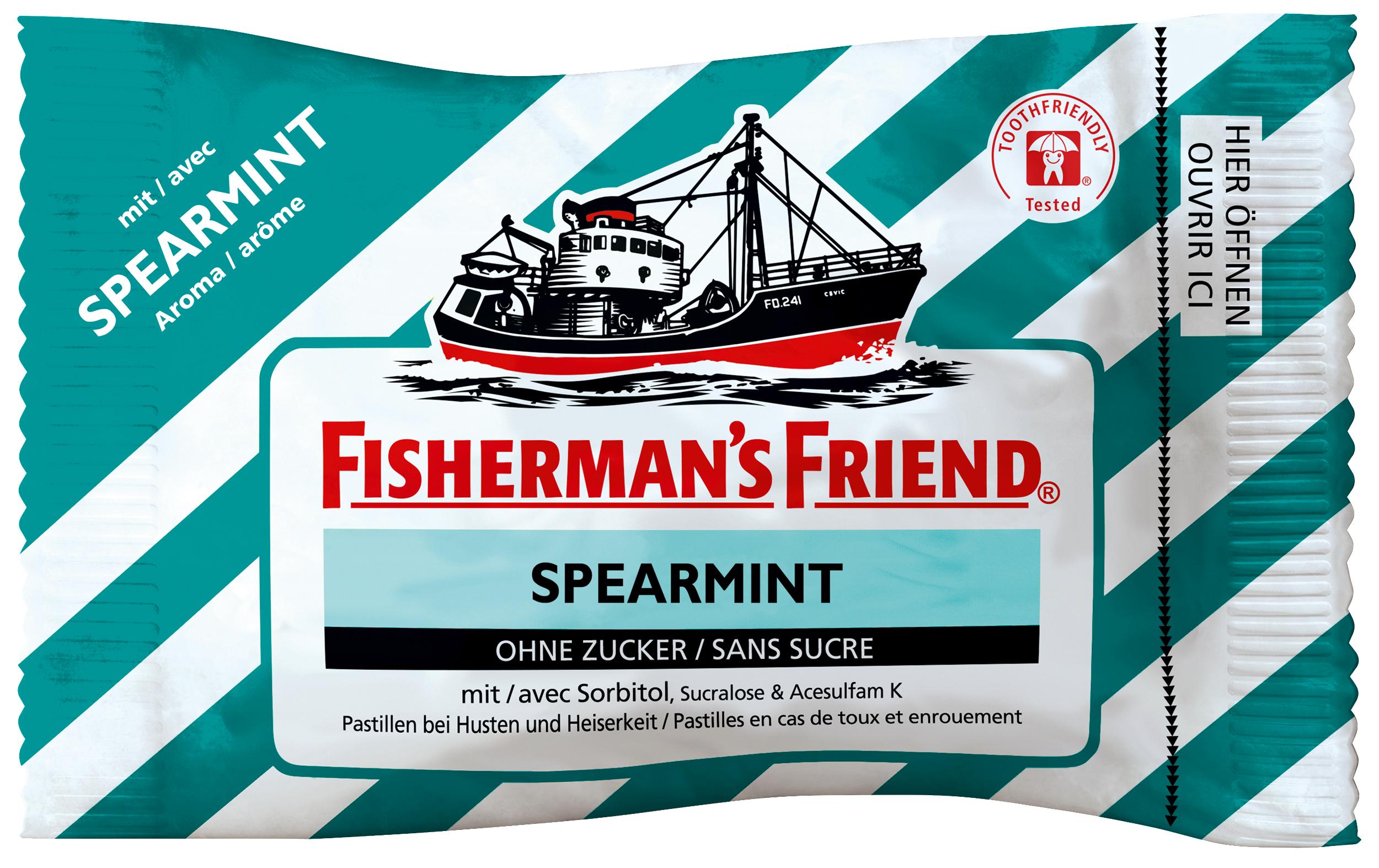 Fisherman's Bonbons Spearmint ohne Zucker 25 g