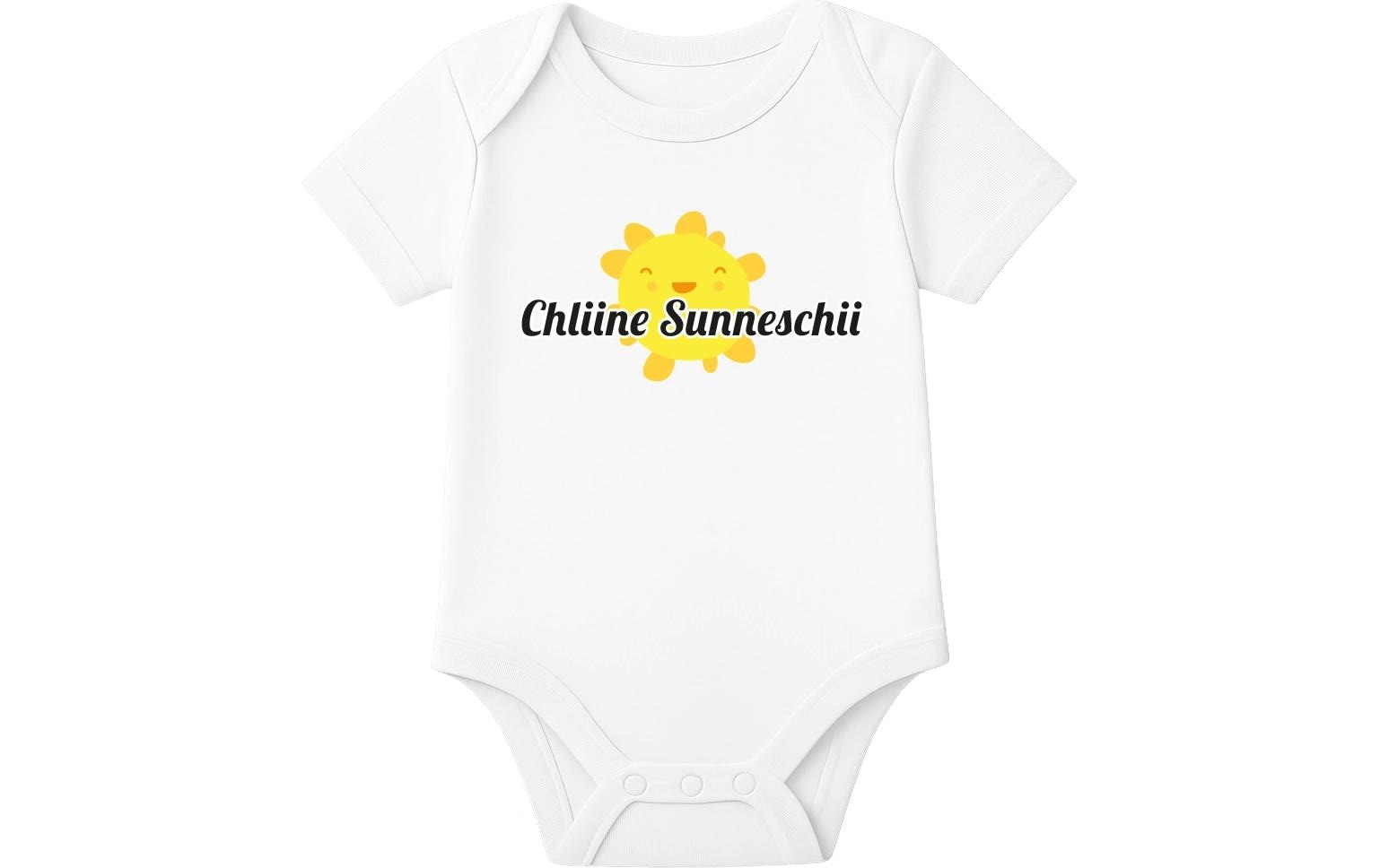Trendcompany Babybody Chline Sunneschii, 62/68, Weiss