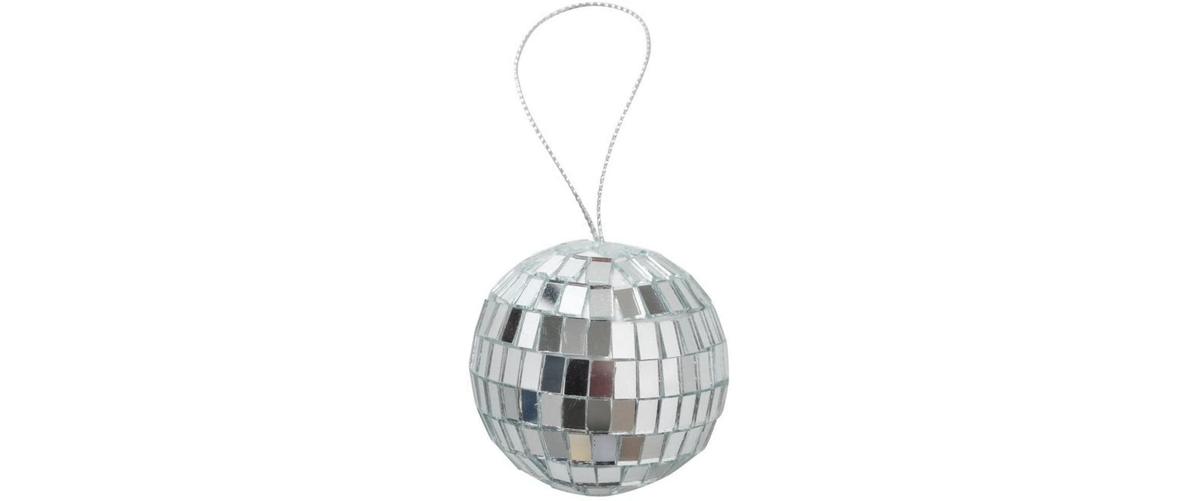 Boltze Weihnachtsschmuck Disco 6 Stück, Silber