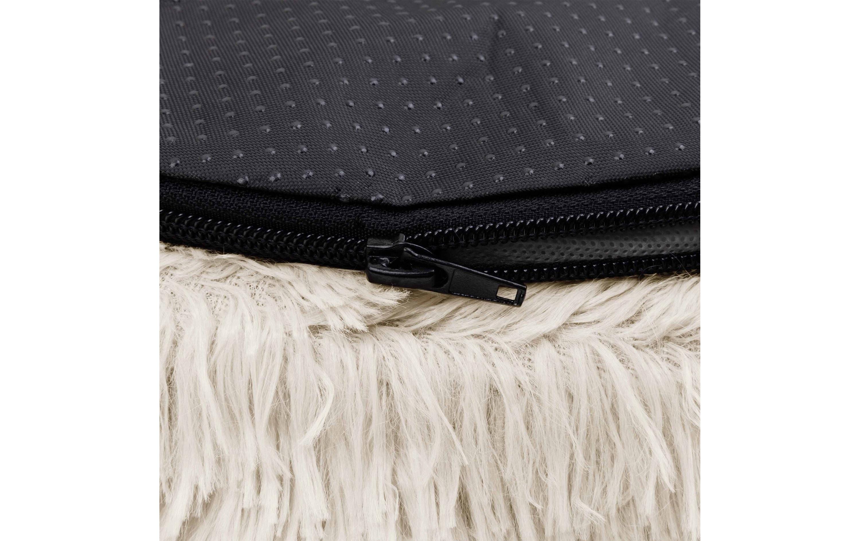 District 70 Hunde-Bett Fuzz inkl. Zipper, Dark Grey, L