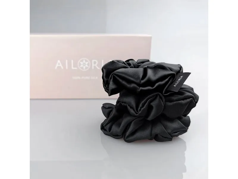 Ailoria DOUX Set 3 Scrunchies M aus Seide Ailoria DOUX Set 3 Scrunchies M aus Seide