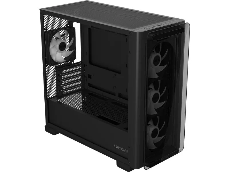 ASUS PC-Gehäuse A23 PLUS TG ARGB Schwarz
