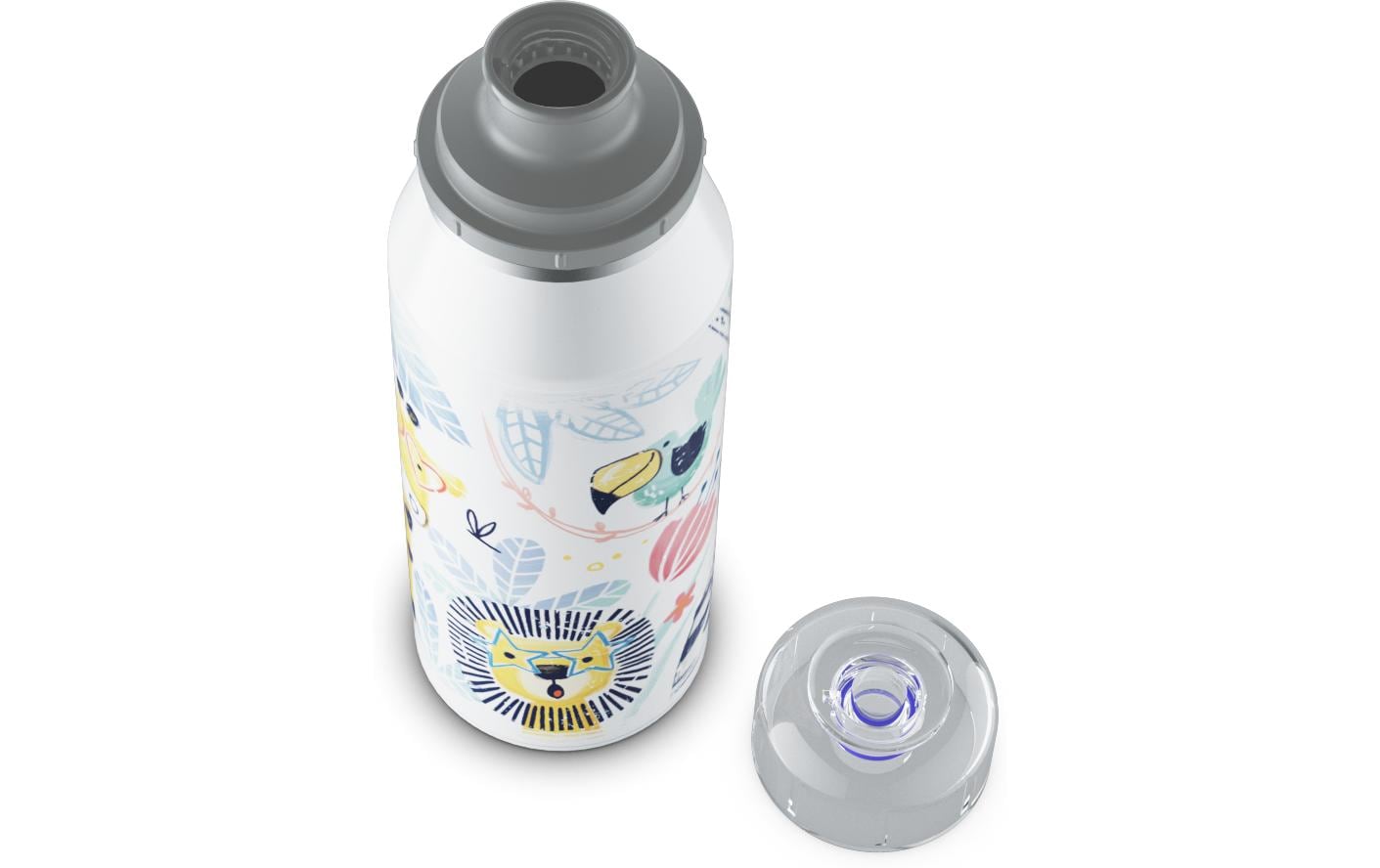 Alfi Thermosflasche Kids Crazy Jungle 350 ml, Weiss
