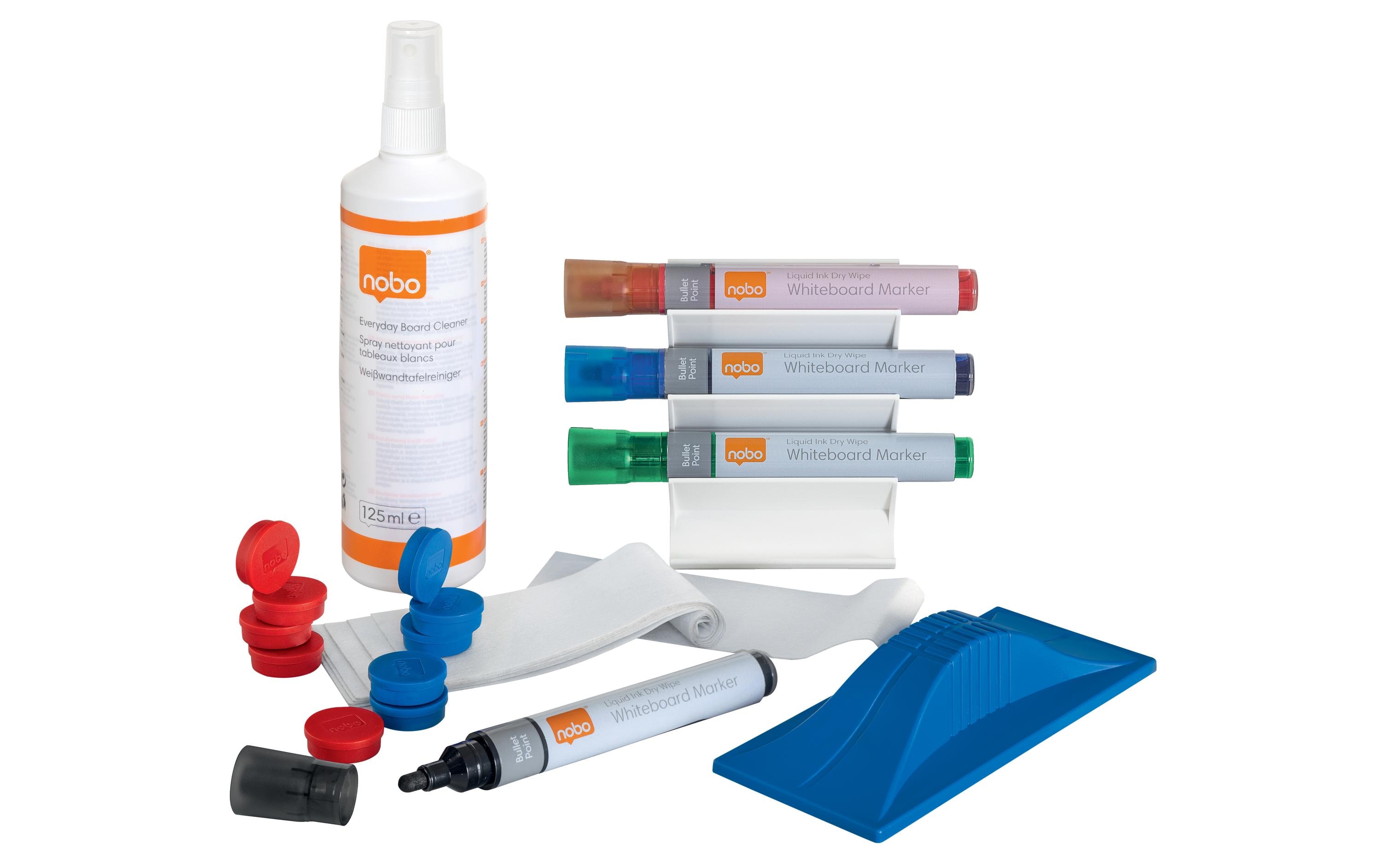 Nobo Starter-Kit für Whiteboards, 32-teilig