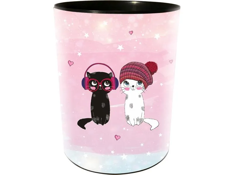 Goldbuch Papierkorb Music for Cats 10 l, Rosa Goldbuch Papierkorb Music for Cats 10 l, Rosa