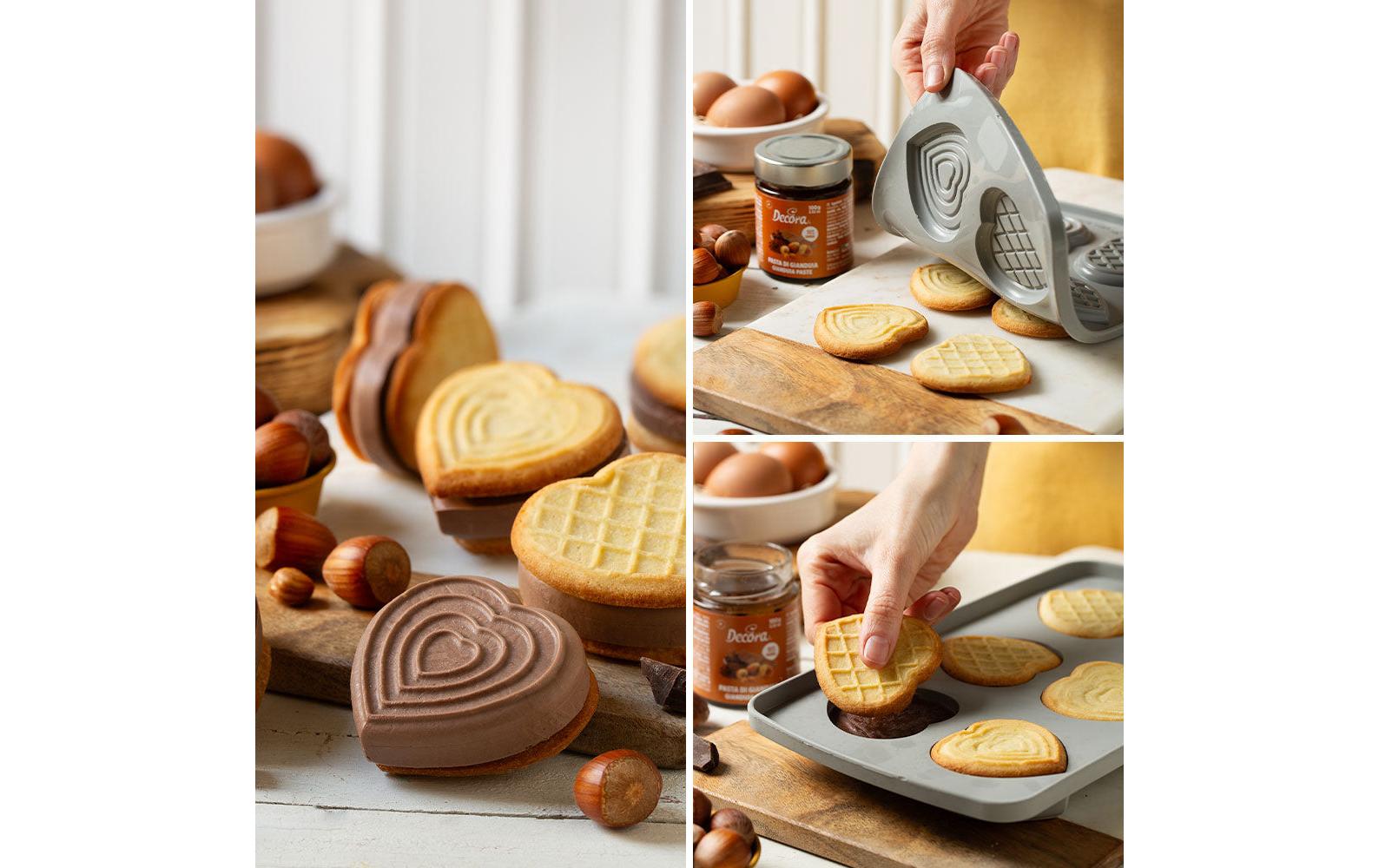 Decora Silikonform Flex Herzen, ø 6.8 x 2.3 cm