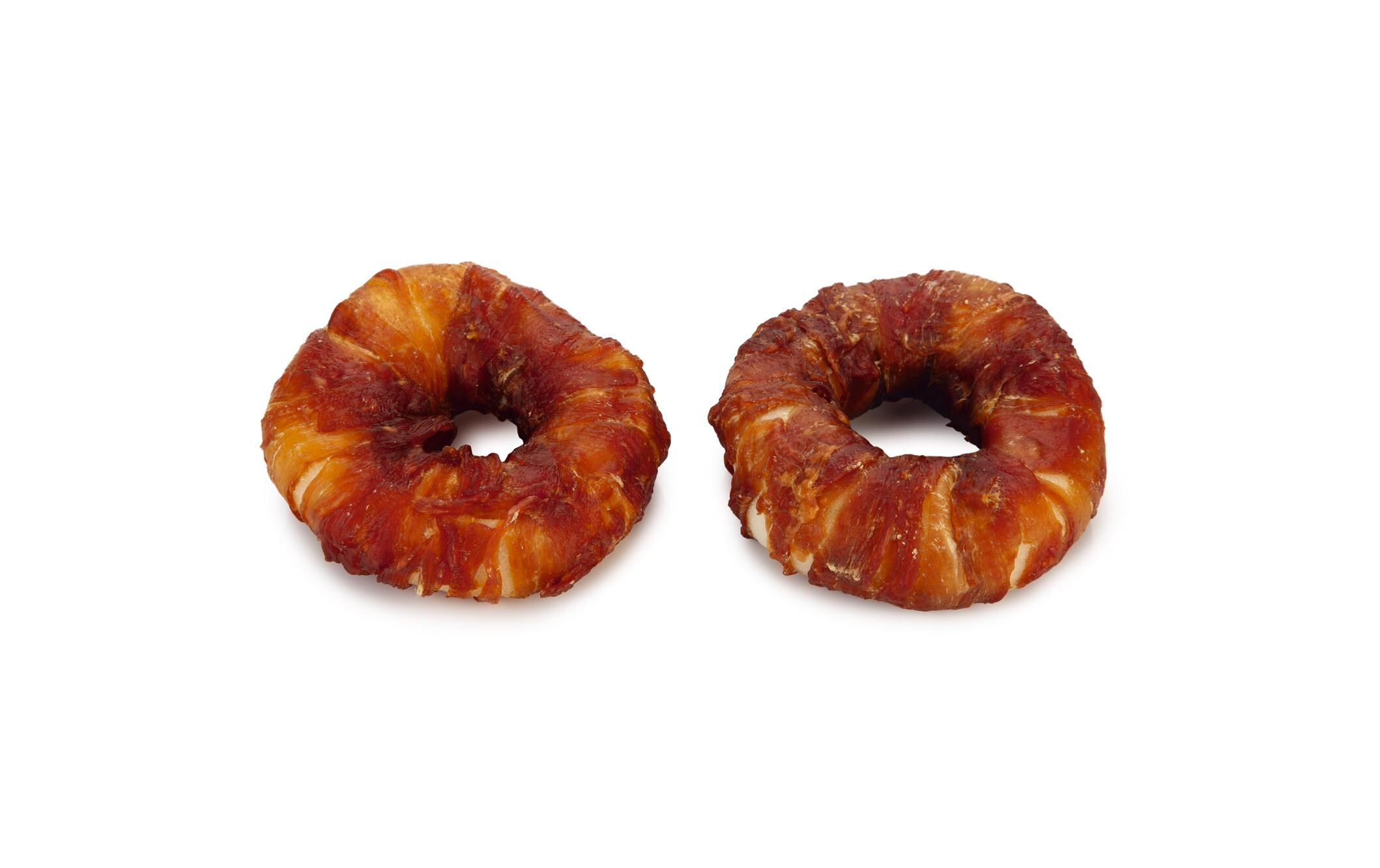 Beeztees Kausnack Rinderhaut Ring mit Ente, 2 x 7.5 cm Beeztees Kausnack Rinderhaut Ring mit Ente, 2 x 7.5 cm