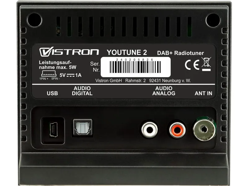 CE Radio-Tuner Youtune2 Schwarz CE Radio-Tuner Youtune2 Schwarz