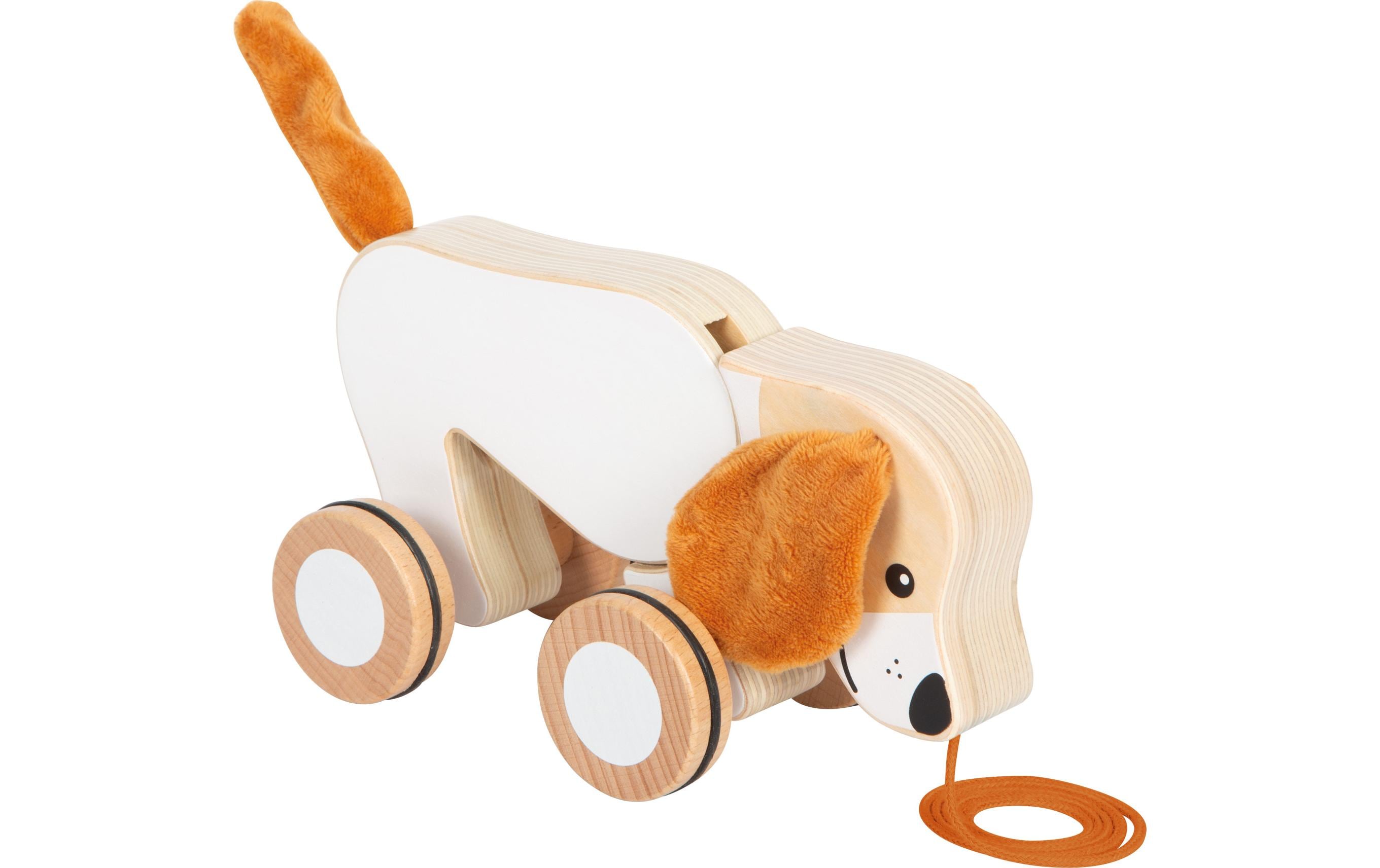 small foot Nachziehspielzeug Nachziehtier Hund mit Knisterohren