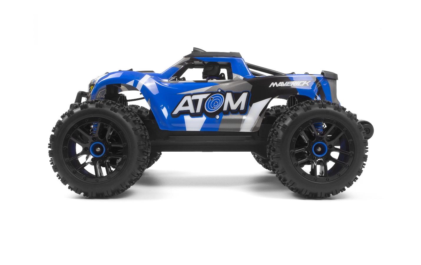 Maverick Monster Truck Atom 4WD Blau, RTR, 1:18
