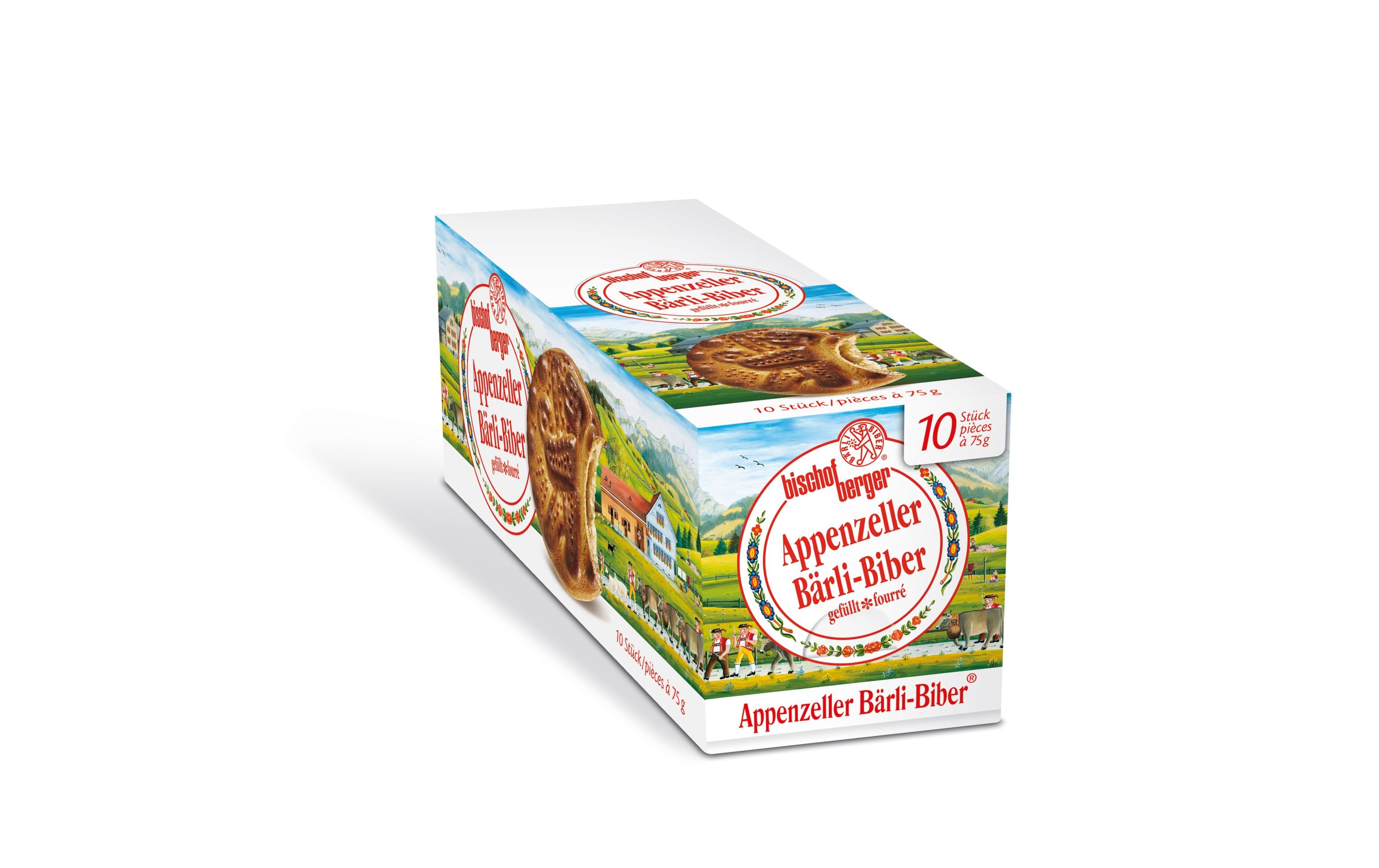 Bischofberger Gebäck Appenzeller Bärli – Biber 10 x 75 g Bischofberger Gebäck Appenzeller Bärli – Biber 10 x 75 g