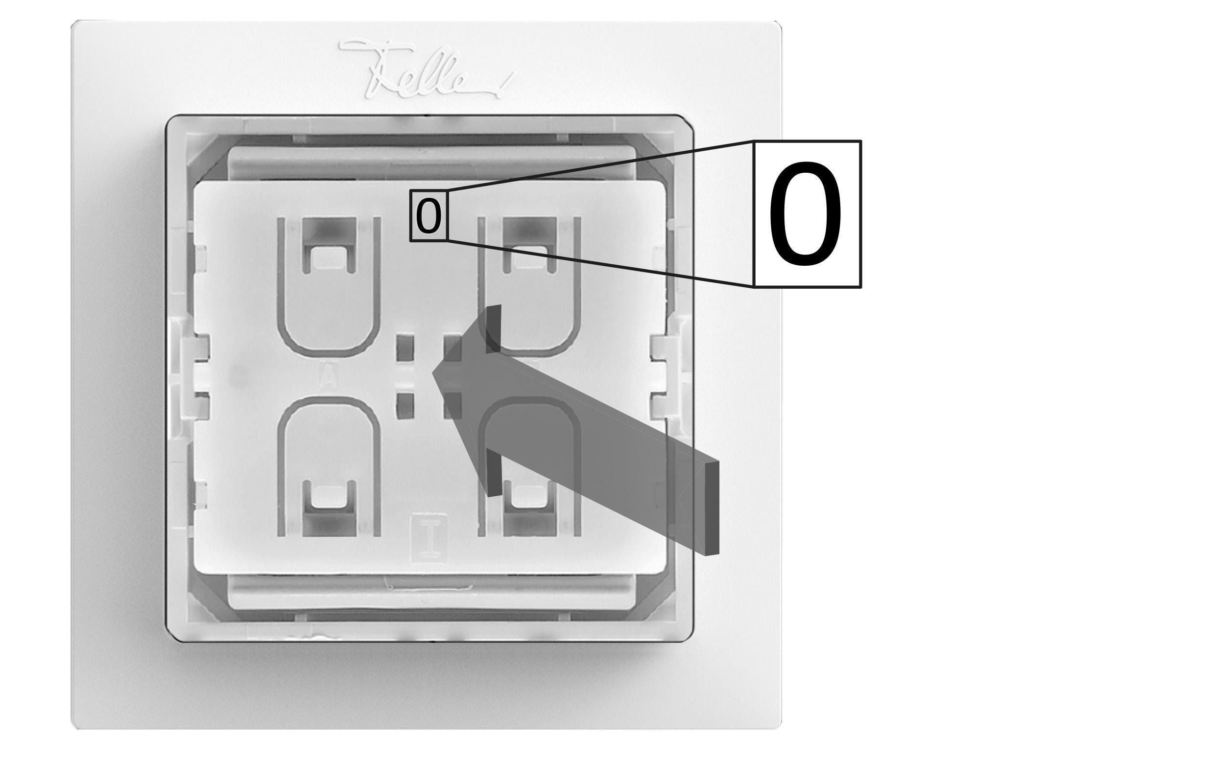 Feller Smart Light Control für Philips Hue EDIZIOdue AP dark grey