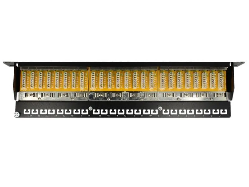 Delock Patchpanel 24 Port Cat.6 19 Rack Schwarz Delock Patchpanel 24 Port Cat.6 19 Rack Schwarz