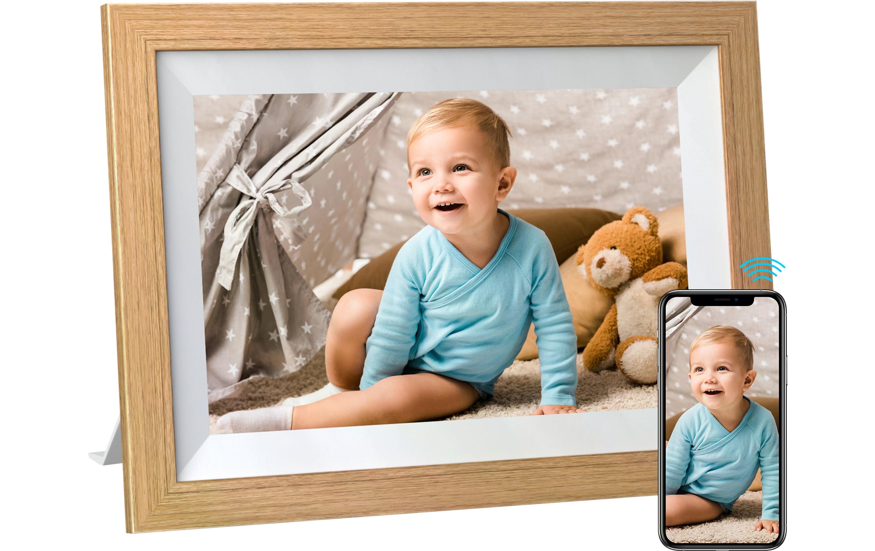 Kodak Digitaler Bilderrahmen RCF-1012W 10 WiFi Hellbraun; Weiss