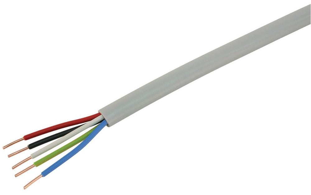 STEFFEN Installationskabel TT 5x 1.5 mm2 25 m Grau STEFFEN Installationskabel TT 5x 1.5 mm2 25 m Grau
