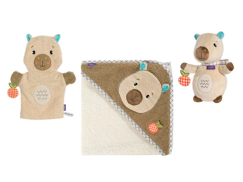 fehn Bade-Set «Capybara Clara» Kapuzenbadetuch fehn Bade-Set «Capybara Clara» Kapuzenbadetuch