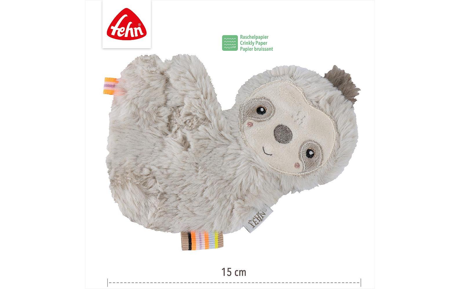 fehn Knister-Faultier Grau/Beige