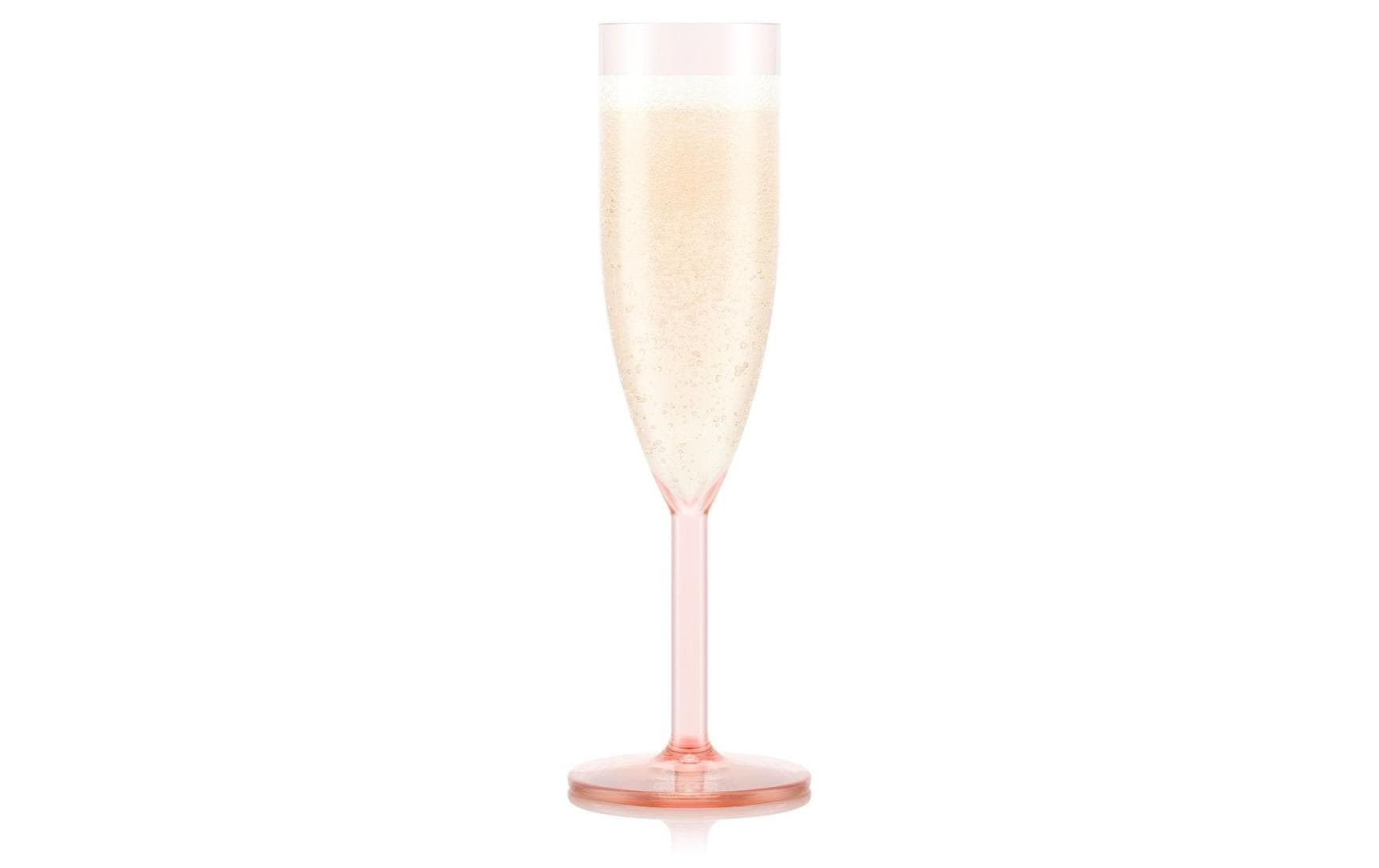 Bodum Outdoor-Champagnerglas Oktett 120 ml, Rosa, 4 Stück