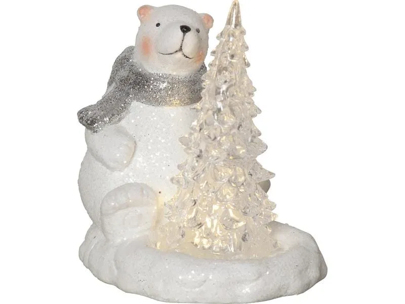Star Trading LED-Figur Polare, 14 cm, Weiss Star Trading LED-Figur Polare, 14 cm, Weiss