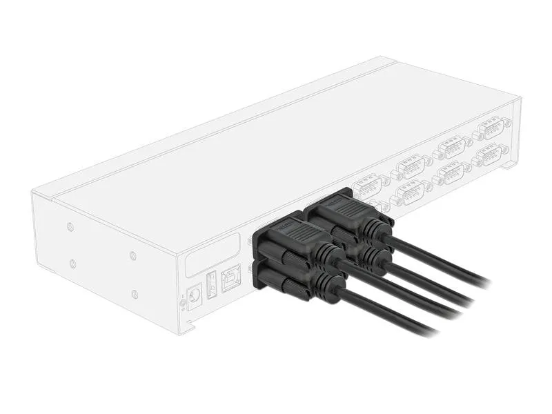 Delock Anschlusskabel Nullmodem RS-232 DB9, f-m 1 m