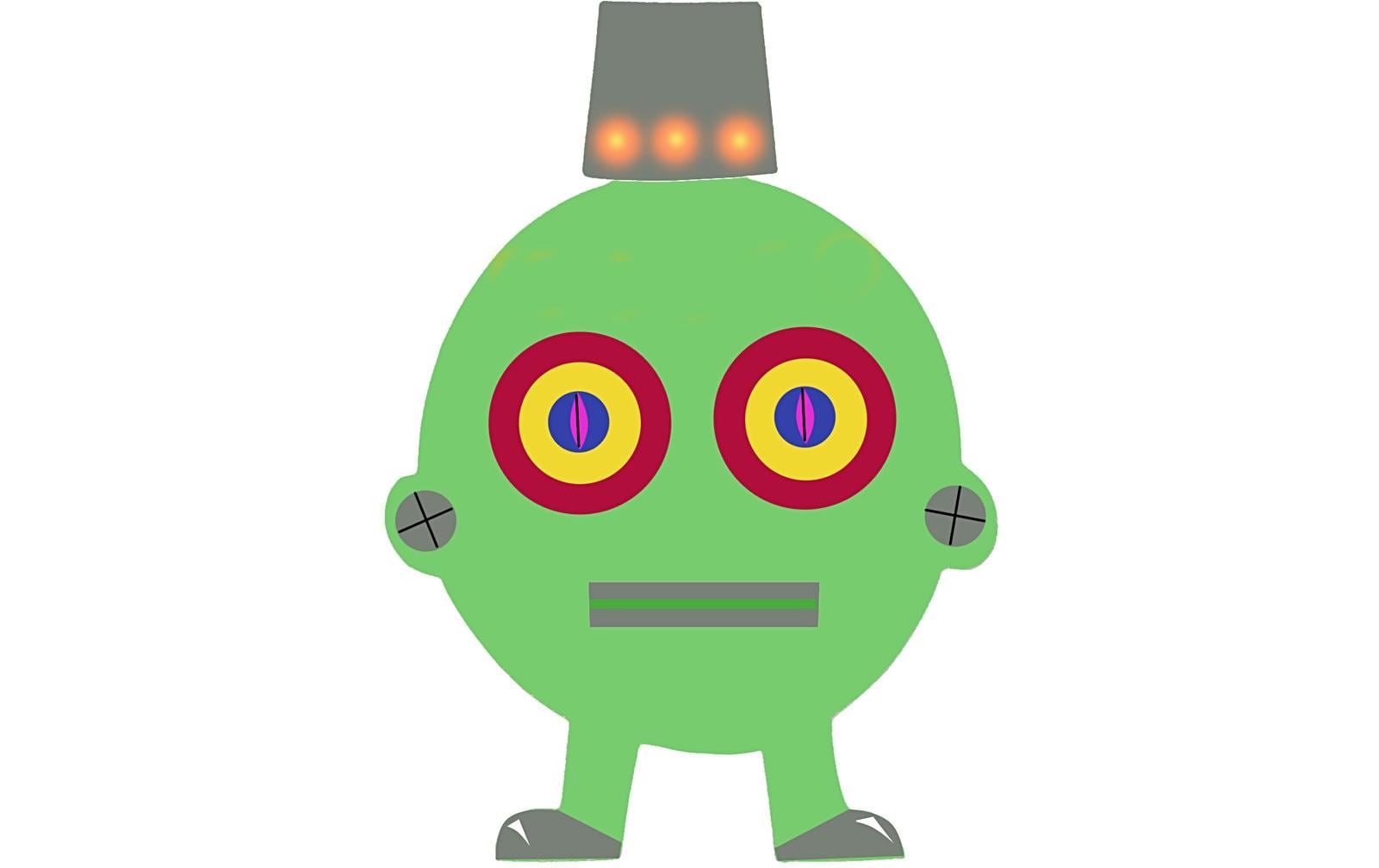 Creativ Company Bastelpapier Roboter 16 Stück, Weiss