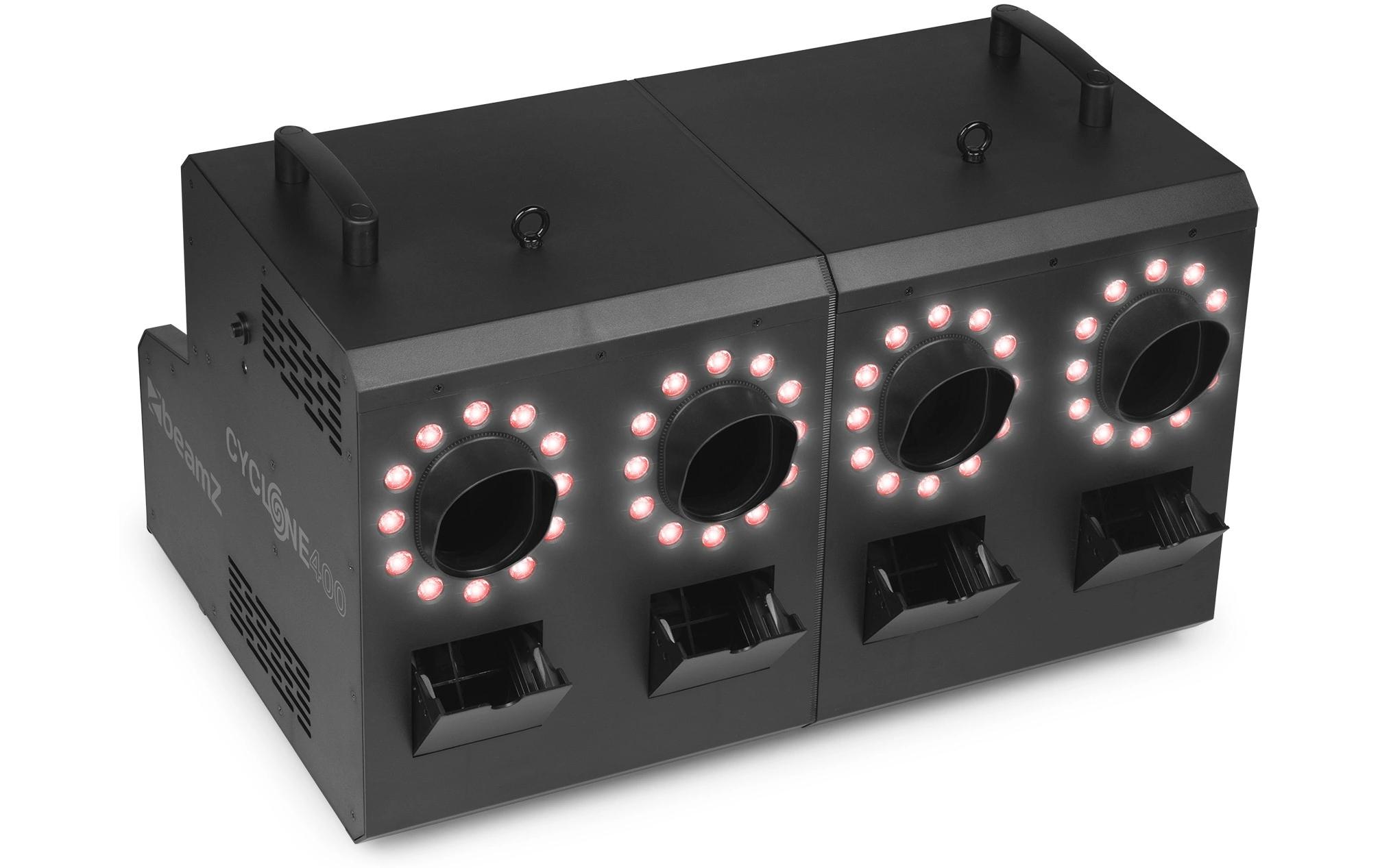 BeamZ Cyclone 400 Nebel- und Seifenblasenmaschine mit 48 RGBW-LEDs