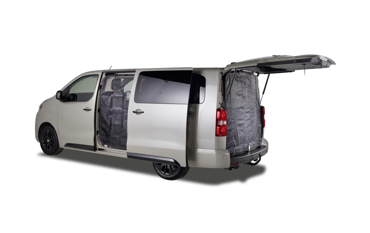 Van Quito Moskitonetz mit Schiebetüren, links Van Quito Moskitonetz mit Schiebetüren, links