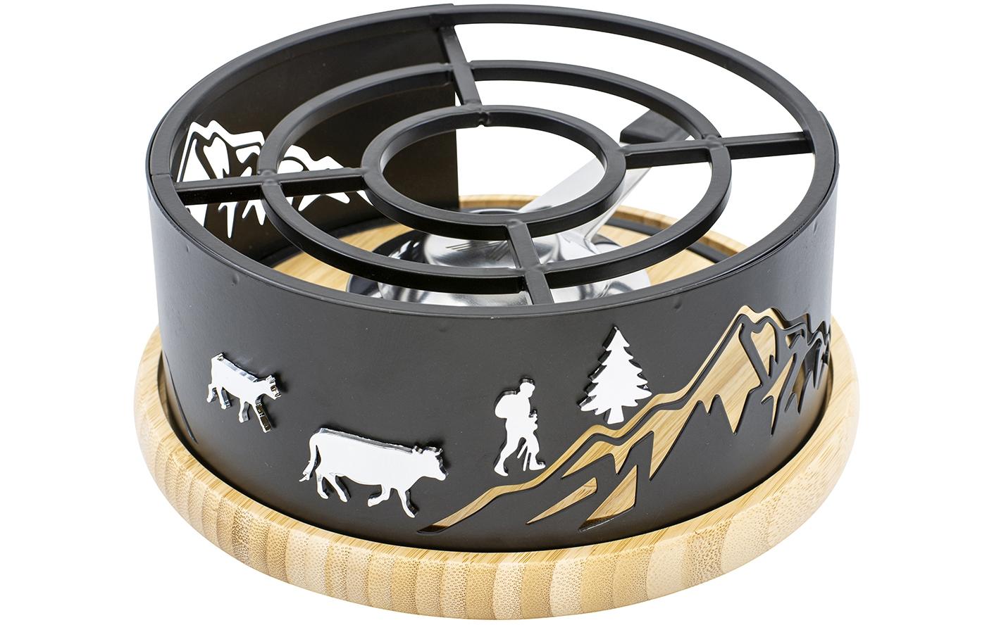 Kadastar Fondue-Rechaud Magnetic Mountain Schwarz