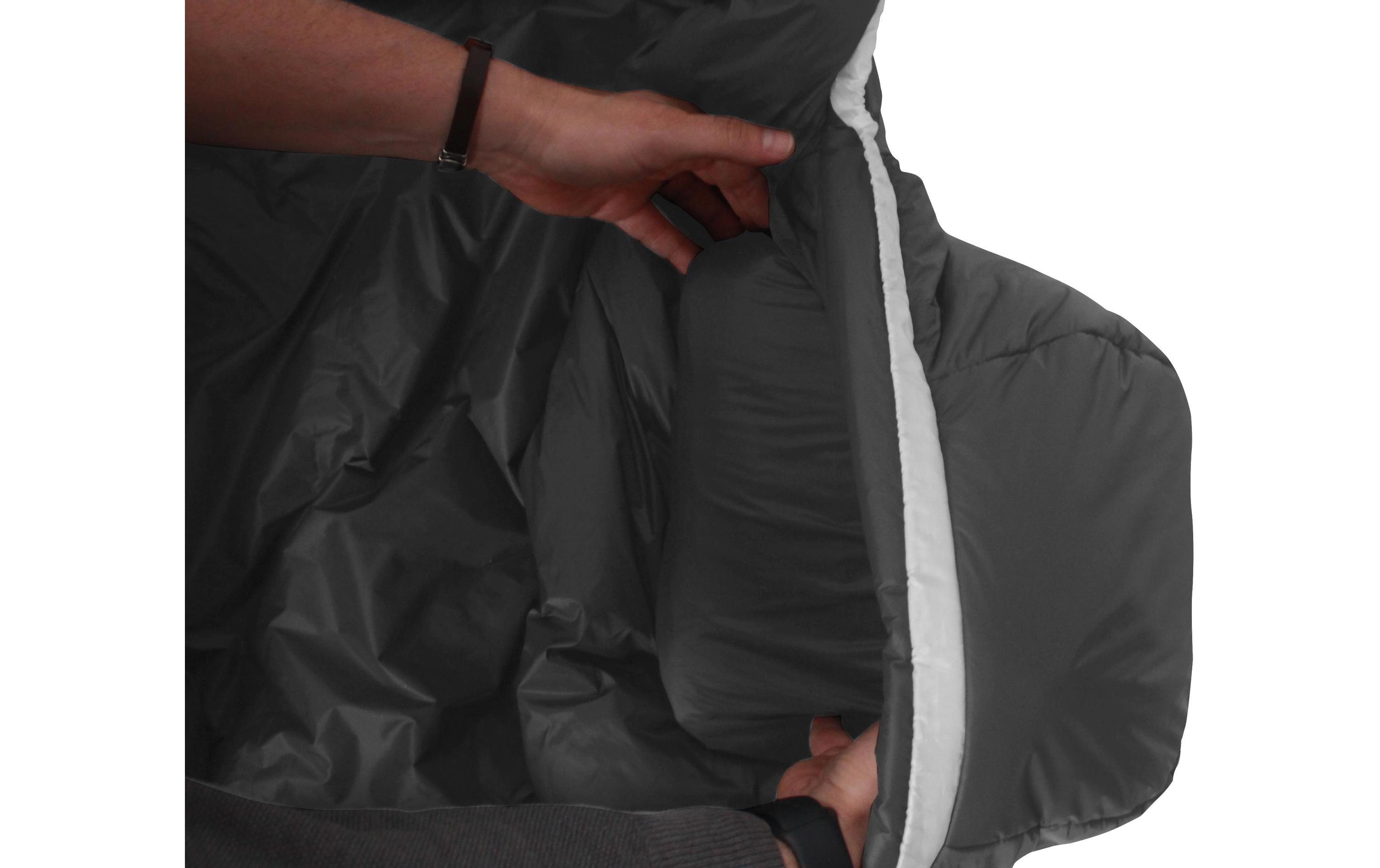 Grüezi Bag Schlafsack Synpod Fusion Zero 185 Nylon, Dark Asphalt