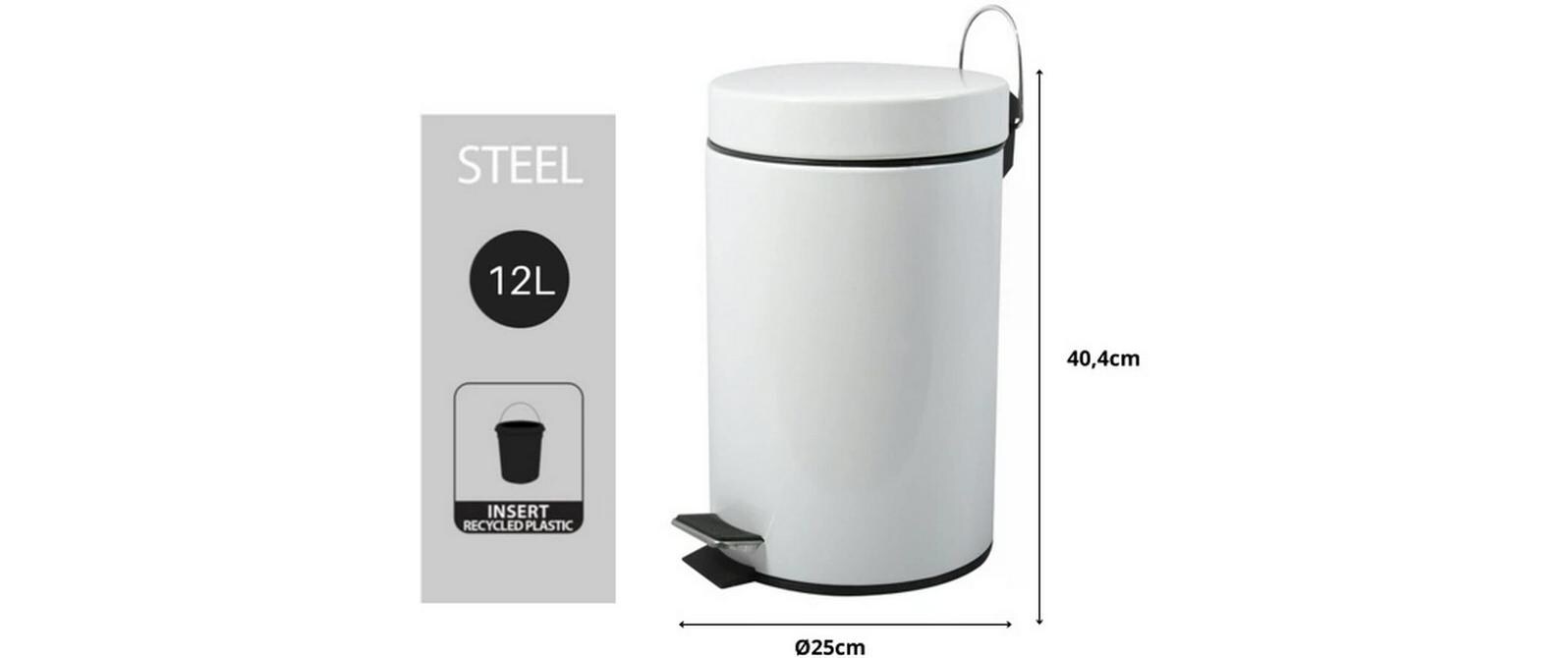 MSV Treteimer 12 l, Weiss