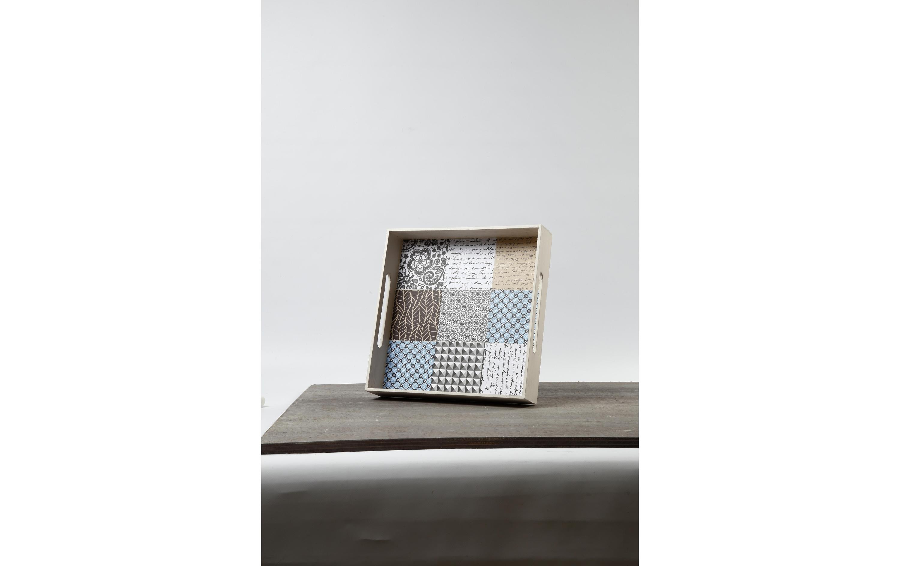 Creativ Company Holzartikel 25 x 25 x 7 cm Wandekoration Planet