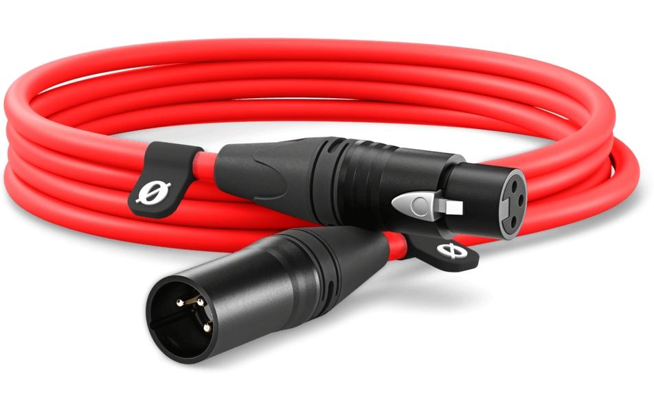 Rode XLR-Kabel XLRm-XLRf 3 m, Rot Rode XLR-Kabel XLRm-XLRf 3 m, Rot